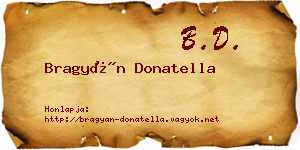 Bragyán Donatella névjegykártya